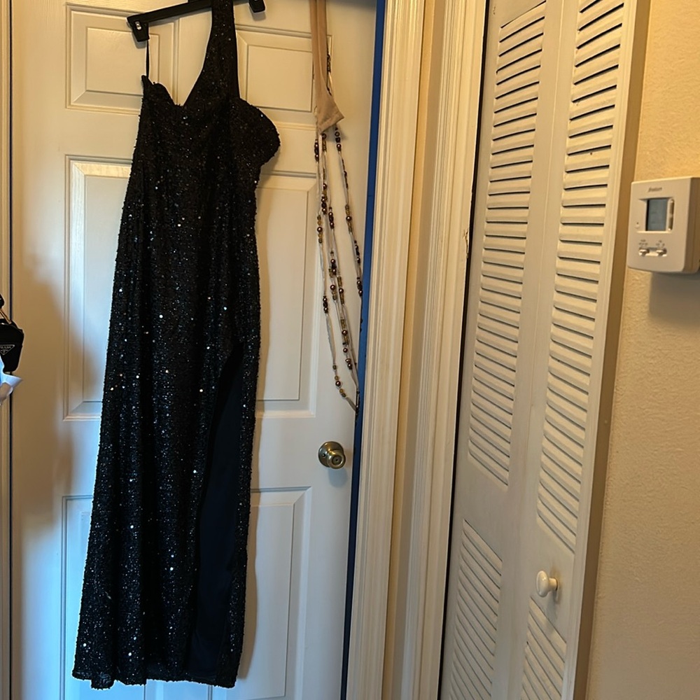 Ladies size medium sequins long evening grown Hand made perfect for New Years
